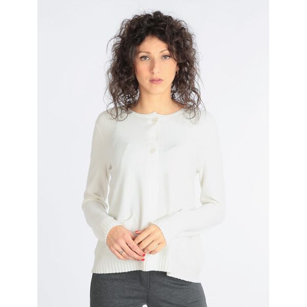 lois & pepe cardigan in maglia lavorata con tasche da donna cardigan donna bianco taglia s/m