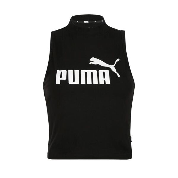 puma ess high neck tank top sportivo donna t-shirt e top donna nero taglia xs