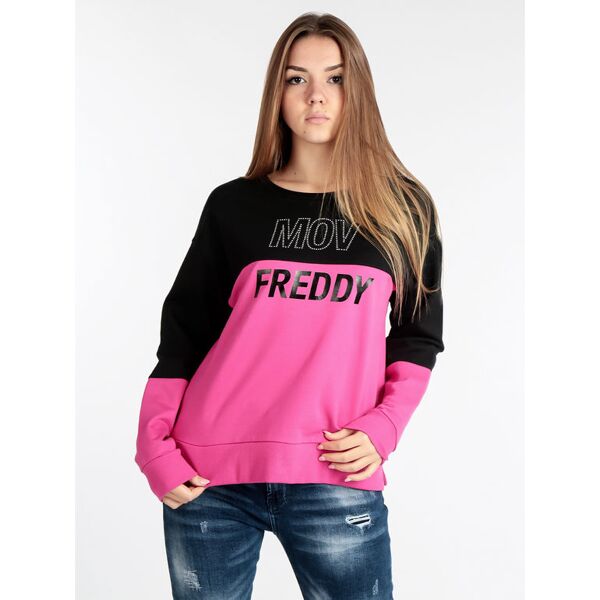 freddy f2wmvs1 felpa donna girocollo felpe pesanti donna fucsia taglia s