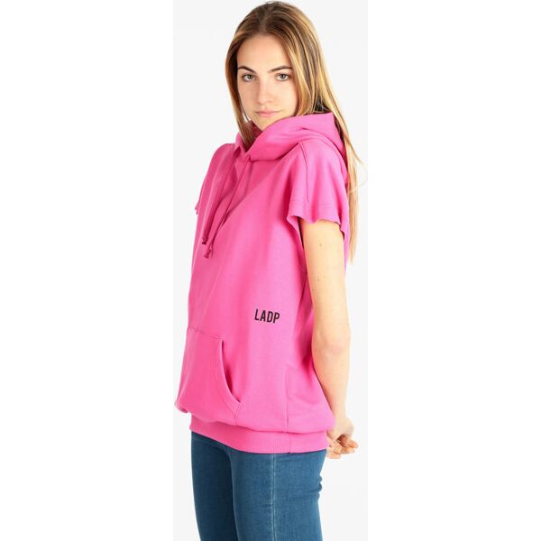 ladp felpa manica corta donna felpe leggere donna fucsia taglia m