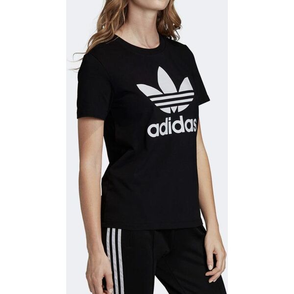 adidas fm3311 trefoil tee t-shirt donna girocollo t-shirt manica corta donna nero taglia 38