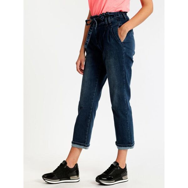 ghiaccio&limone ; jeans baggy elasticizzati jeans boyfriend donna jeans taglia xl