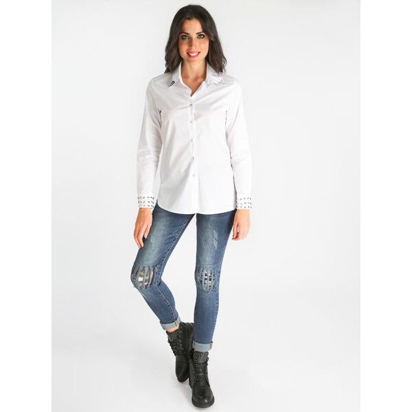 ghiaccio&limone ; jeans con paillettes slim fit jeans slim fit donna jeans taglia s