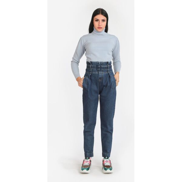 ghiaccio&limone ; jeans donna push up a vita alta jeans slim fit donna jeans taglia xl