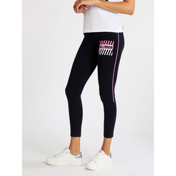 millennium leggings sportivi donna con stampa leggings donna blu taglia xl