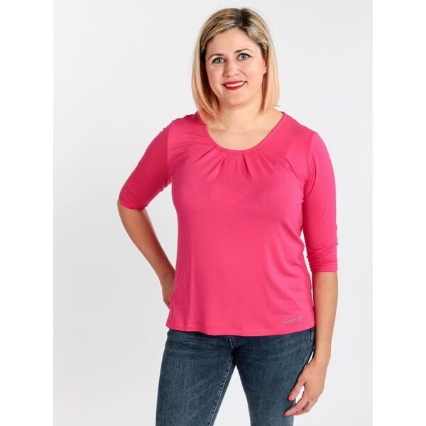 coveri maglietta con maniche a 3/4 t-shirt manica corta donna fucsia taglia xl