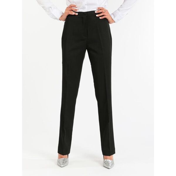 radaus pantalone classico donna gamba dritta pantaloni eleganti donna nero taglia 50