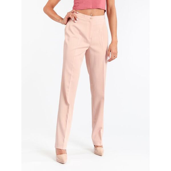 radaus pantalone classico donna gamba dritta pantaloni eleganti donna rosa taglia 52
