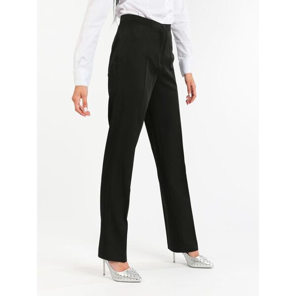 radaus pantalone classico donna gamba dritta pantaloni eleganti donna nero taglia 58