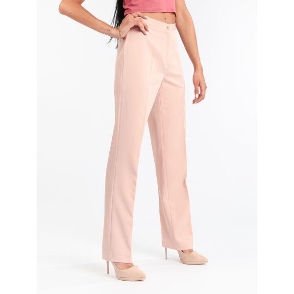 radaus pantalone classico donna gamba dritta pantaloni eleganti donna rosa taglia 46