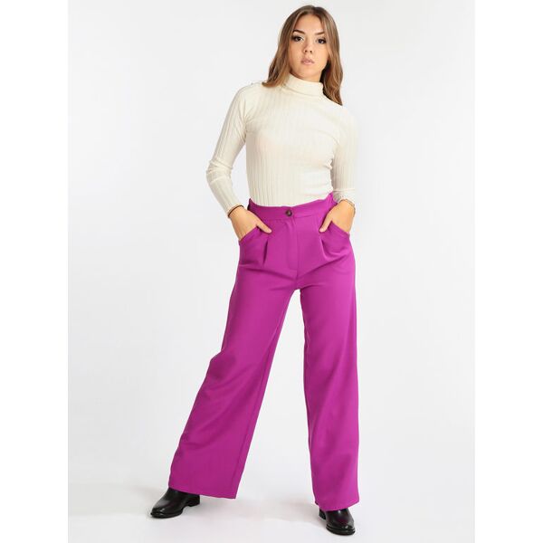 vanita pantalone elegante donna con tasche pantaloni eleganti donna fucsia taglia m