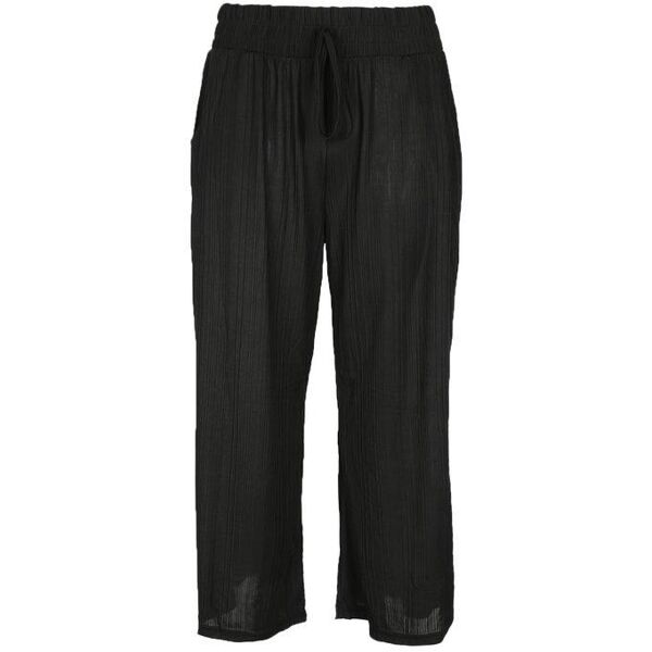 gladys pantaloni culotte plissettati pinocchietti donna nero taglia s/m