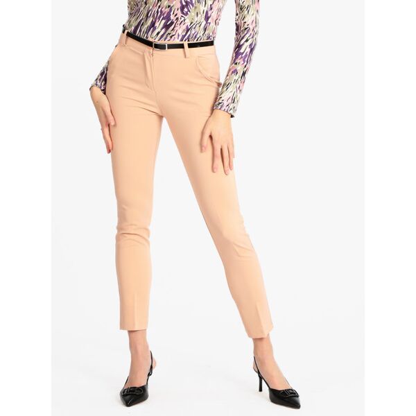 frenetika pantaloni donna eleganti con cintura pantaloni eleganti donna rosa taglia l