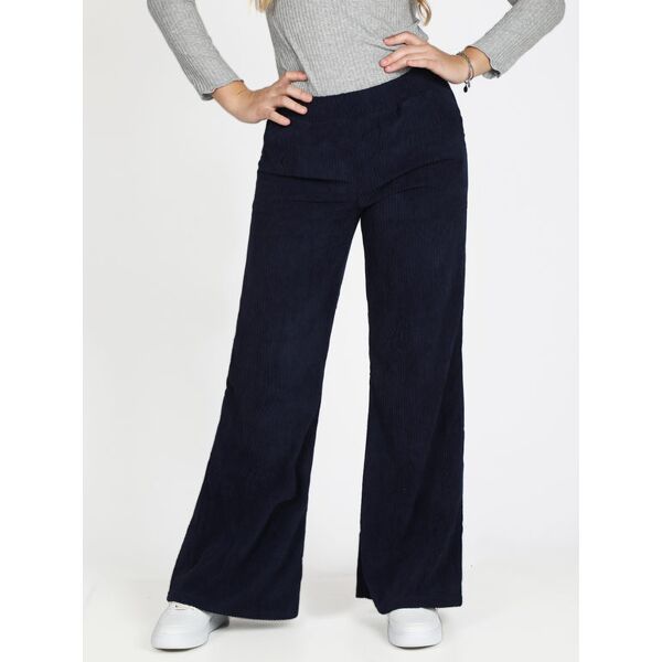 gladys pantaloni donna in velluto a coste pantaloni casual donna blu taglia m