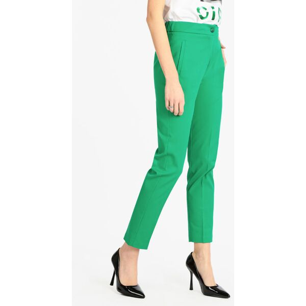 daystar pantaloni eleganti in cotone donna pantaloni eleganti donna verde taglia m