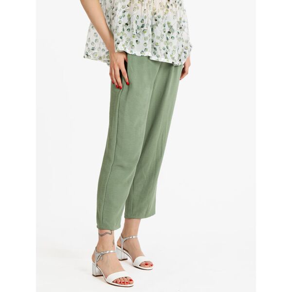 flight finery pantaloni leggeri donna con coulisse pantaloni casual donna verde taglia m/l