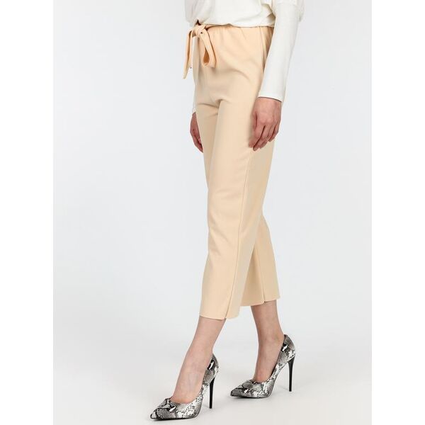 solada pantaloni morbidi con cintura pantaloni casual donna beige taglia m/l