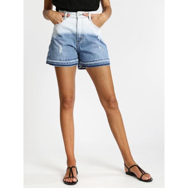 miss two shorts di jeans sfumati a vita alta jeans shorts donna jeans taglia xs