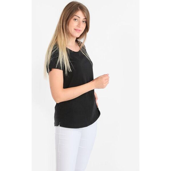 the people rep t-shirt donna girocollo in cotone t-shirt manica corta donna nero taglia l