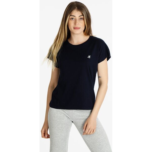 u.s. grand polo t-shirt manica corta donna in cotone t-shirt manica corta donna blu taglia m