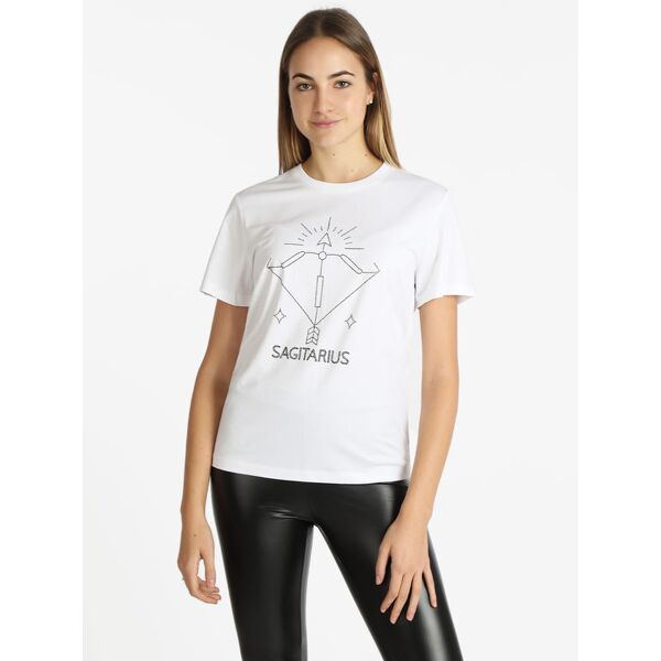 solada t-shirt manica corta donna segno zodiacale sagittario t-shirt manica corta donna bianco taglia xxl