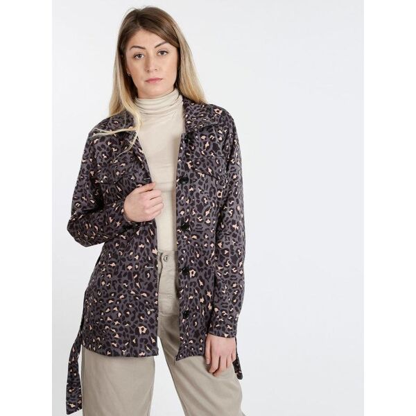 made in italy trench in tessuto scamosciato donna trench donna grigio taglia unica