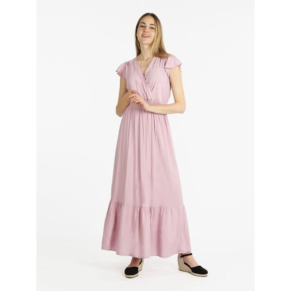 airisa vestito lungo donna a manica corta vestiti donna rosa taglia x/2xl