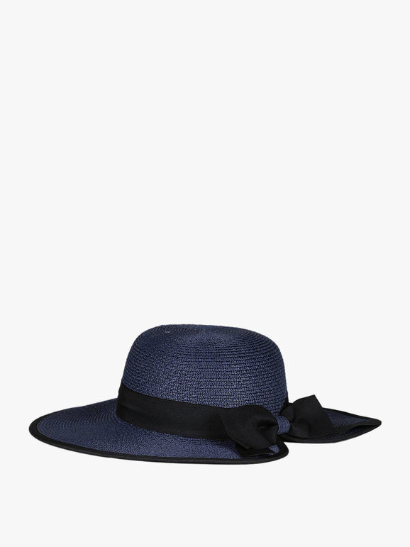 bella accessori cappello in paglia da donna moda mare donna blu taglia unica