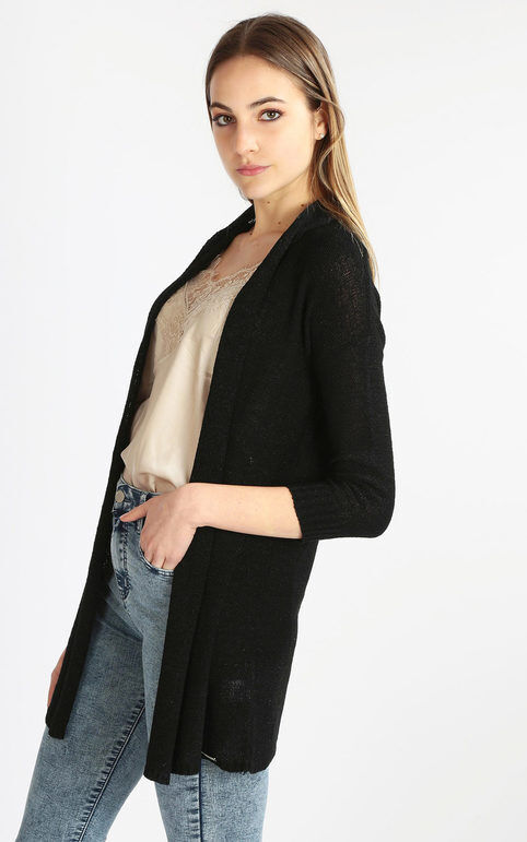 coveri cardigan donna in maglia traforata cardigan donna nero taglia xl