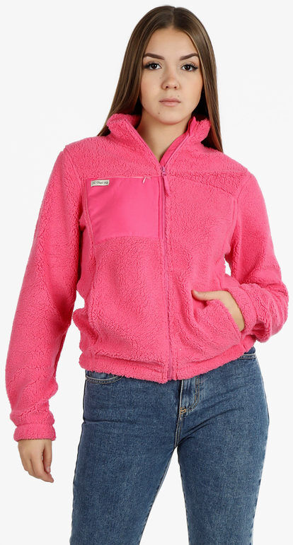 the people rep felpa teddy da donna con cerniera felpe pesanti donna fucsia taglia xxl