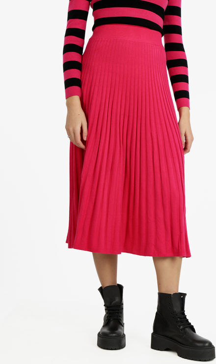 lois & pepe gonna midi in maglia gonne lunghe donna fucsia taglia unica