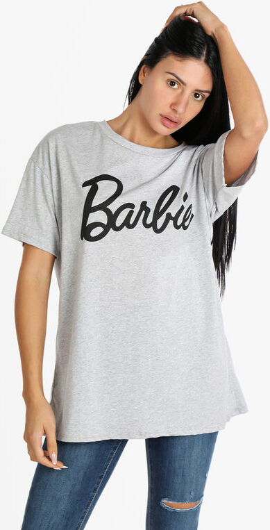 ghisleri maxi t-shirt barbie t-shirt manica corta donna grigio taglia unica