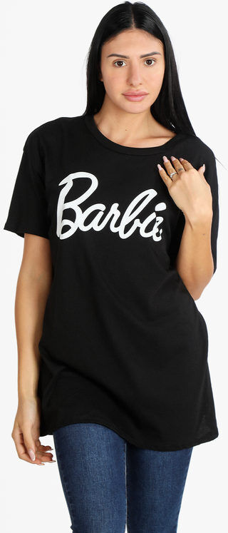 ghisleri maxi t-shirt barbie t-shirt manica corta donna nero taglia unica