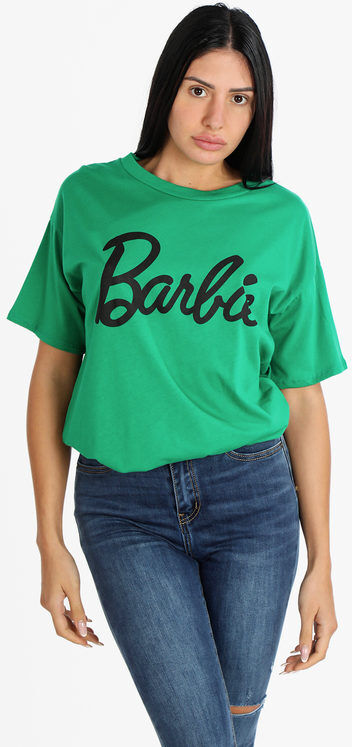 ghisleri maxi t-shirt barbie t-shirt manica corta donna verde taglia unica