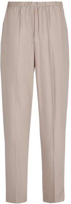 kisha pantaloni leggeri pantaloni eleganti donna beige taglia l