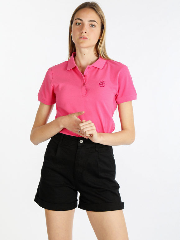 coveri polo manica corta donna in cotone polo manica corta donna fucsia taglia m