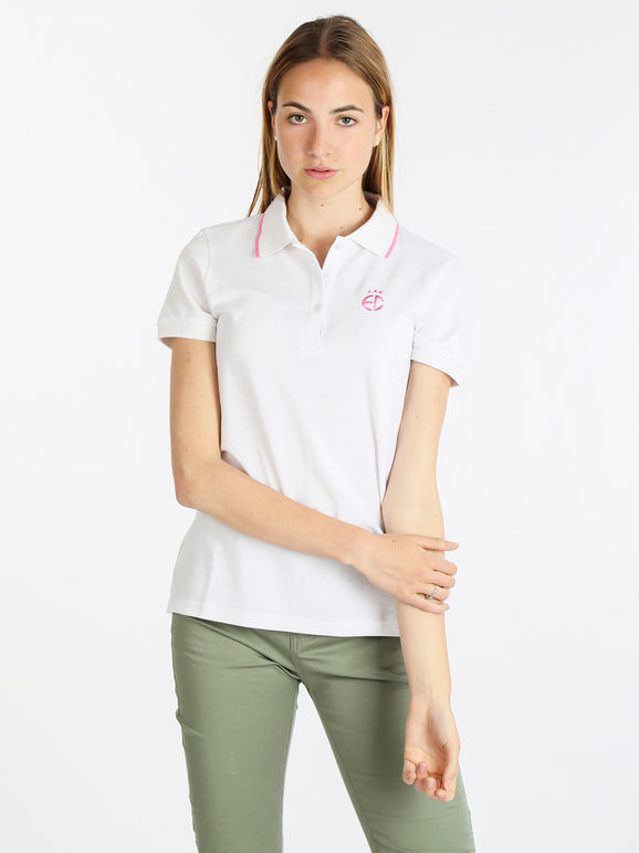 coveri polo manica corta donna in cotone polo manica corta donna bianco taglia m