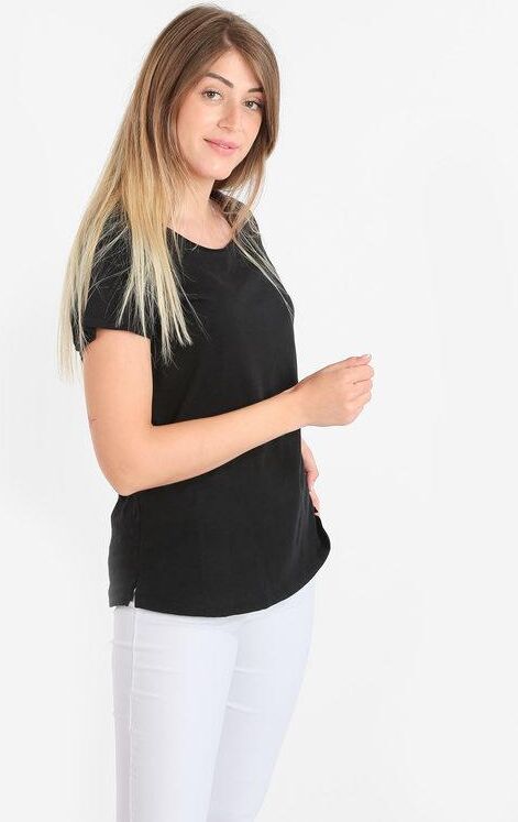 the people rep t-shirt donna girocollo in cotone t-shirt manica corta donna nero taglia s