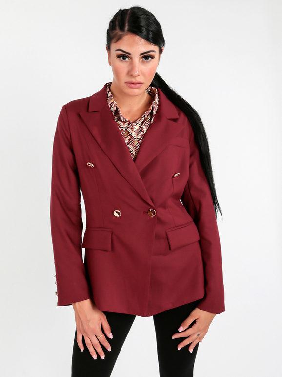 Solada Blazer corto a doppiopetto Blazer donna Rosso taglia S