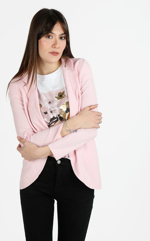 Solada Blazer donna aperto Blazer donna Rosa taglia M