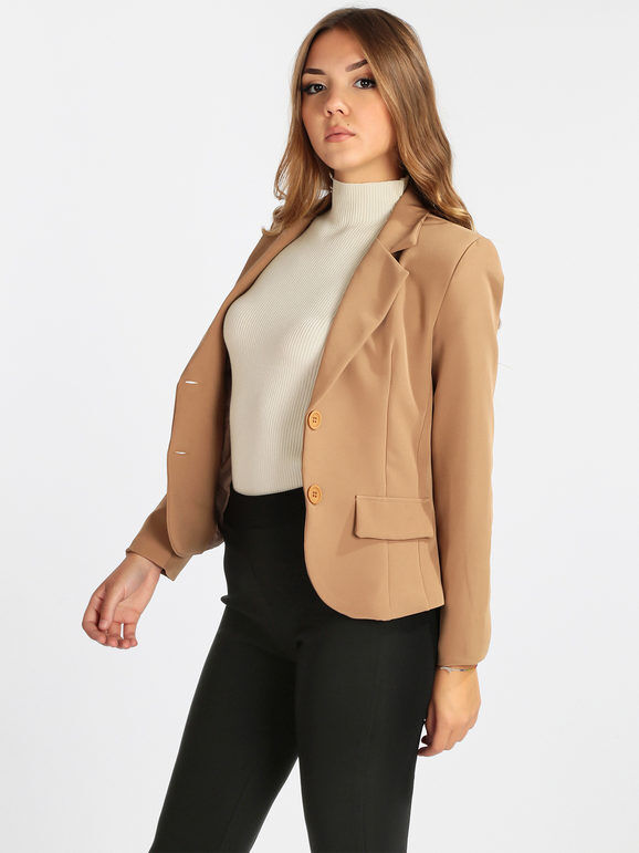 Daystar Blazer donna con bottone Blazer donna Marrone taglia L