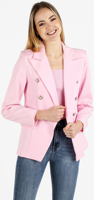 Melitea Blazer donna doppiopetto Blazer donna Rosa taglia M