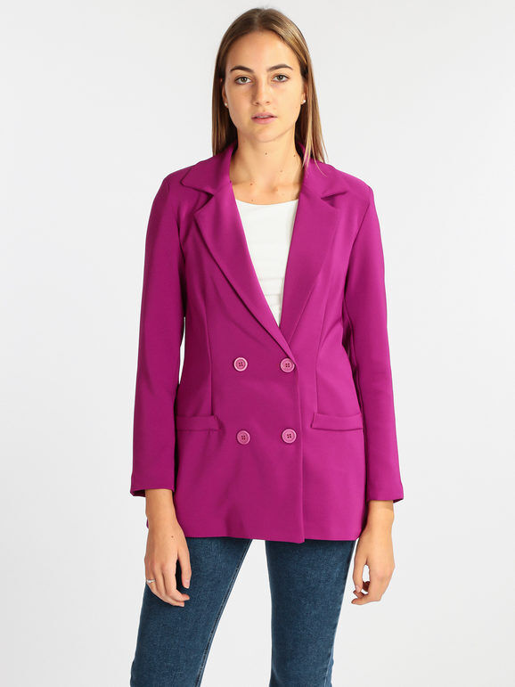 Frenetika Blazer doppiopetto donna Blazer donna Viola taglia L