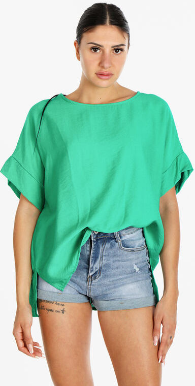 Daystar Blusa donna leggera a maniche corte Bluse donna Verde taglia Unica