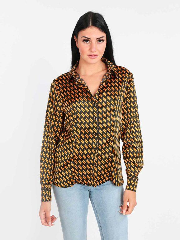 Sweet Camicia donna a fantasia manica lunga Camicie Classiche donna Giallo taglia XL