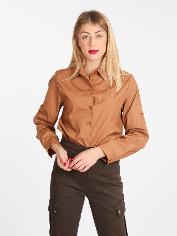 Monte Cervino Camicia donna Camicie Classiche donna Marrone taglia XL