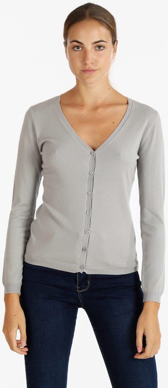 Louise Orop Cardigan da donna con bottoni Cardigan donna Beige taglia S/M