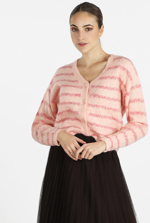 Sweet Cardigan donna oversize con bottoni Cardigan donna Rosa taglia Unica