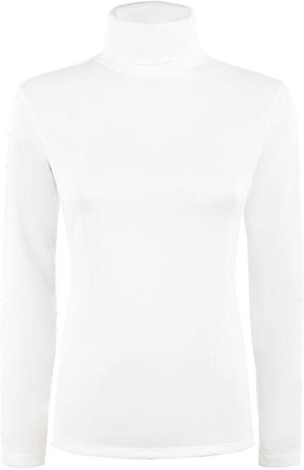 Gladys Dolcevita donna felpato T-Shirt Manica Lunga donna Bianco taglia XL