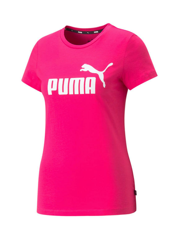 Puma ESS LOGO TEE T-shirt manica corta donna T-Shirt e Top donna Fucsia taglia XL